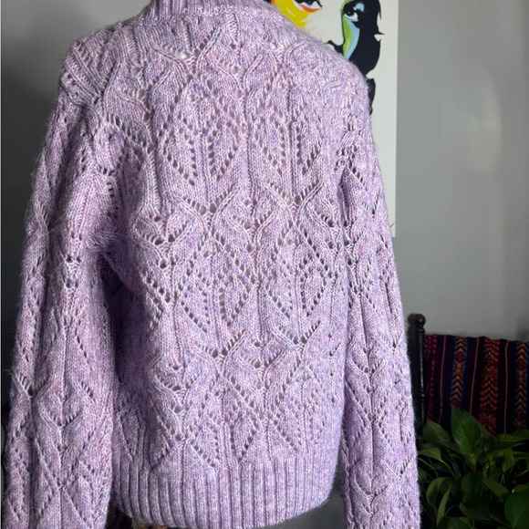 Casa Cabana Lavender Knit Sweater - Picture 9 of 10
